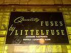 RARE Old Vintage Littelfuse fuses display box case sign about 40 tin 