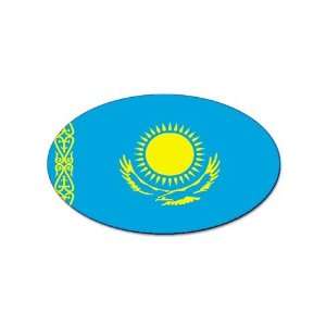  Kazakhstan Flag Oval Magnet