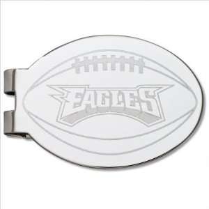   Eagles Silver Plated Laser Engraved Money Clip