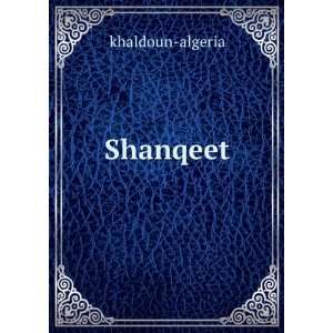  Shanqeet khaldoun algeria Books