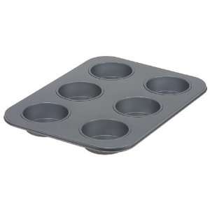  Bakers Pride 6 Cup Large Muffin Pan, Non Stick