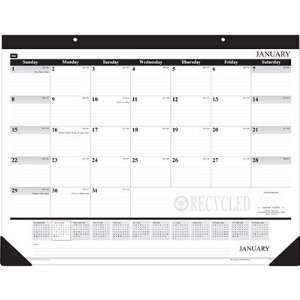 2008 Monthly Desk Pad Calendar w/Large Ruled Daily Blocks 