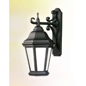  Verona Matte Black Large Fluorescent Post Lantern