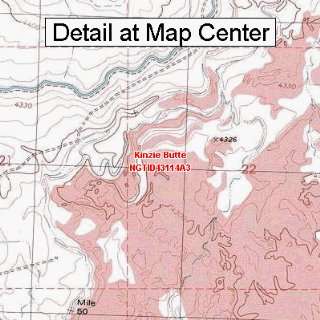  USGS Topographic Quadrangle Map   Kinzie Butte, Idaho 