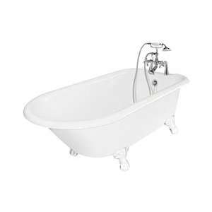  American Bath Factory Windsor Tub T140B OB White and Old 
