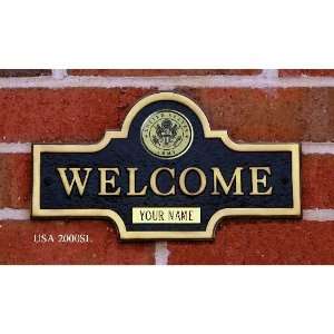   Club Army Black Knights Personalized Welcome Plaque