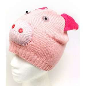    Pink Pig Animal Winter Hat Animal Knit Beanie Hat 