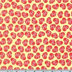  45 Wide I Love Lucy Chocolate Factory Hearts Yellow 