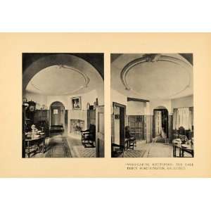  1908 Print Woodgarth Knutsford Hall Architecture Room 