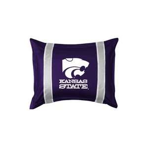  Kansas State Wildcats Sideline Pillow Sham   Standard 