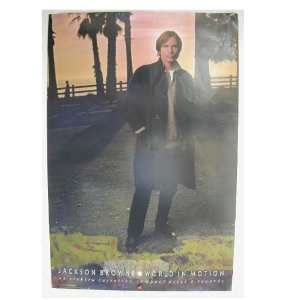   Jackson Browne Poster World In Motion Great Beach Shot