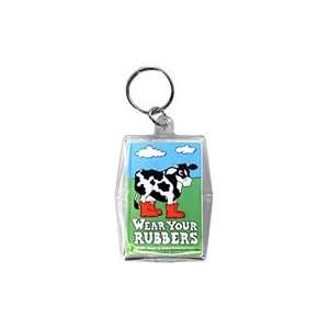 Keyper Keychains Condom Wear your rubbers   Cow in galoshes, 5/bags