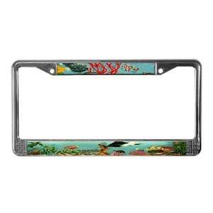  Ocean Life Art License Plate Frame by  