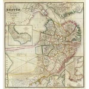  Plan of Boston Comprising a Part of Charlestown and 