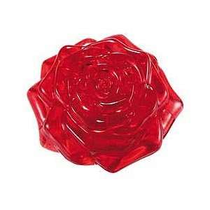 3D Crystal Puzzle   Rose (Red) 44 Pcs Toys & Games