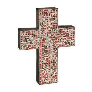  23.75 Unique Mosaic Tiled Wall Cross Décor