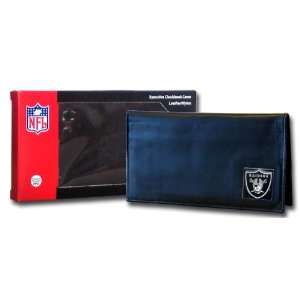 Oakland Raiders Executive Leather Checkbook Cover in a Box   NFL 