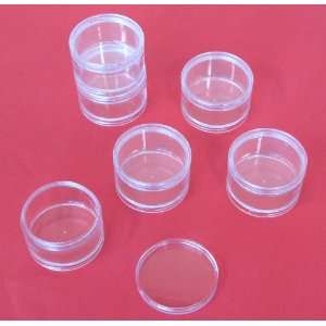    6 PIECe, 50MM Clear Plastic Storage Containers