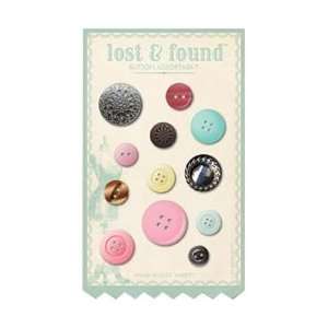 My Minds Eye Lost & Found Market Street Buttons Lovely; 3 Items/Order 