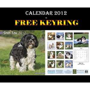  SHIH TZU DOGS CALENDAR 2012 + FREE KEYRING Office 