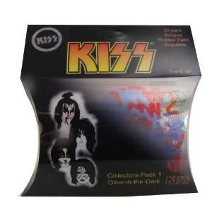 Kiss Collectors Pack 1   Silicone Shaped Bandz (20 Pcs   Glow in the 