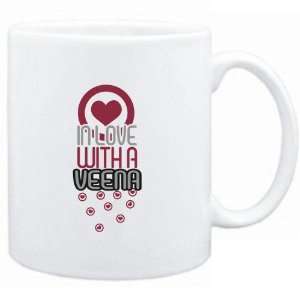  Mug White  in love with a Veena  Instruments