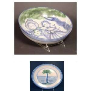  Bowl 11inches, Palm Tree Pattern