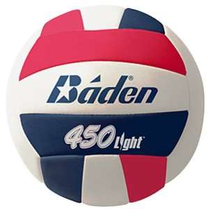  Baden 450 Light Composite Game Volleyballs RED/WHITE/BLUE 