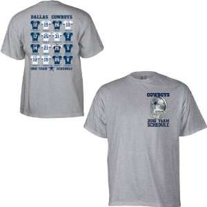  Dallas Cowboys Date Schedule Short Sleeve T Shirt XX Large 