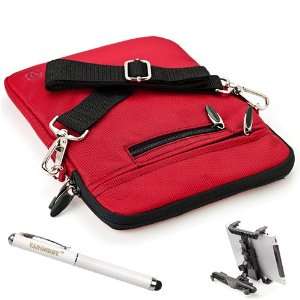  Red Nylon Carrying Case with Removable Shoulder Strap for Creative 