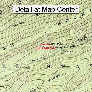   Topographic Quadrangle Map   Coburn, Pennsylvania (Folded/Waterproof