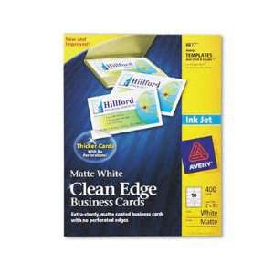  Avery Inkjet Matte Business Cards   400 Cards Count (White 