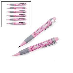 Pink Ribbon Message Pens   Office Fun & Office Stationery