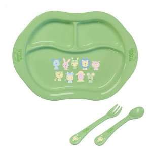  I Play Green Sprouts Cornstarch Plate, Spoon & Fork Set 