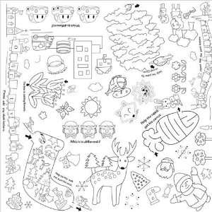  Maze Coloring Play Mat Toys & Games
