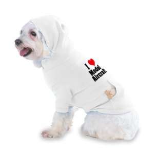  I Love/Heart Model Aircraft Hooded (Hoody) T Shirt with 
