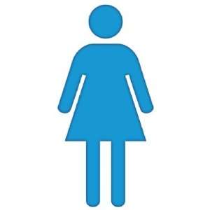  International Restroom Symbol  Woman Decorative Standup 