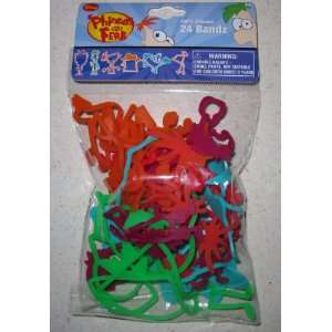  Phineas and Ferb ~ Silly Bands ~ 24 Pack ~ ALL NEW Toys & Games