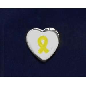  Yellow Ribbon Pin Heart Tac Pin (Retail) 