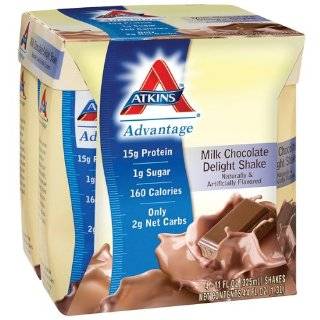 Atkins Ready To Drink Shake, Milk Chocolate Delight, 11 Ounce Aseptic 
