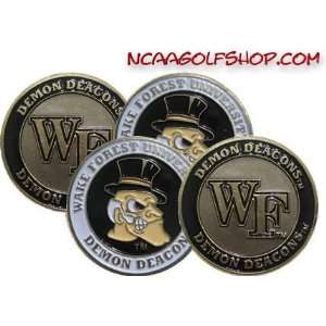  (4) Wake Forest Demon Deacons Golf Ball Markers Sports 
