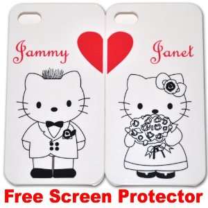  Couple (2pcs) Hello Kitty Case Hard Case Cover for Iphone 
