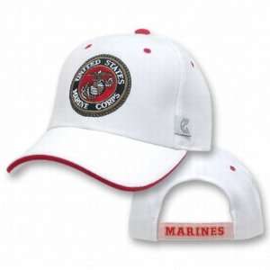  UNITED STATES US MARINES WHITE BASEBALL CAP CAPS HAT HATS 
