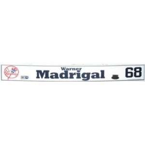  Warner Madrigal Nameplate   NY Yankees 2011 Spring Training 