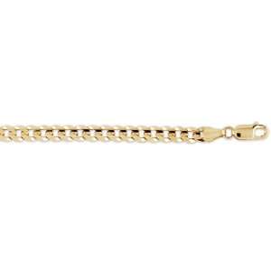  18K 6mm Concave Curb Chain Jewelry