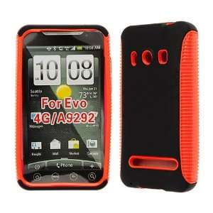  Premium   HTC Evo 4G Rubberized Hybrid Case Rusty Orange 
