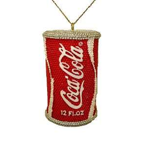  Coca Cola Soda Beaded Can Christmas Ornament 2.5 #W1452 