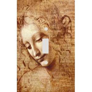  Leonardo Da Vinci Female Head Study Decorative Switchplate 
