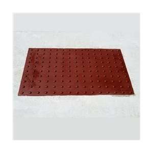 ADA Compliant Detectable Warning Pads, 2 x 3, Wet Set, Brick Red 