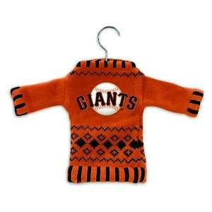 Pack of 4 MLB San Francisco Giants Sweater Christmas Ornaments on 